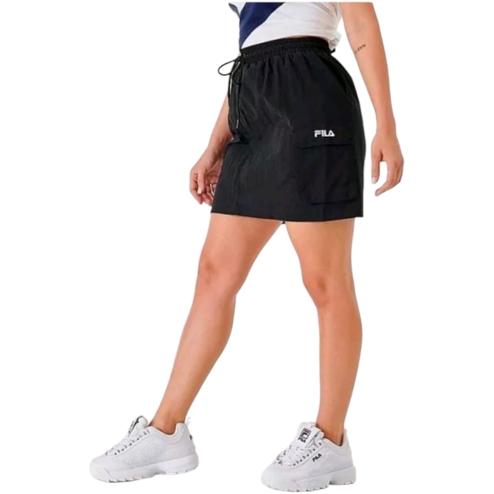 Fila Black Sports Mini Skirt Size Medium Has Pockets - Picture 2 of 11